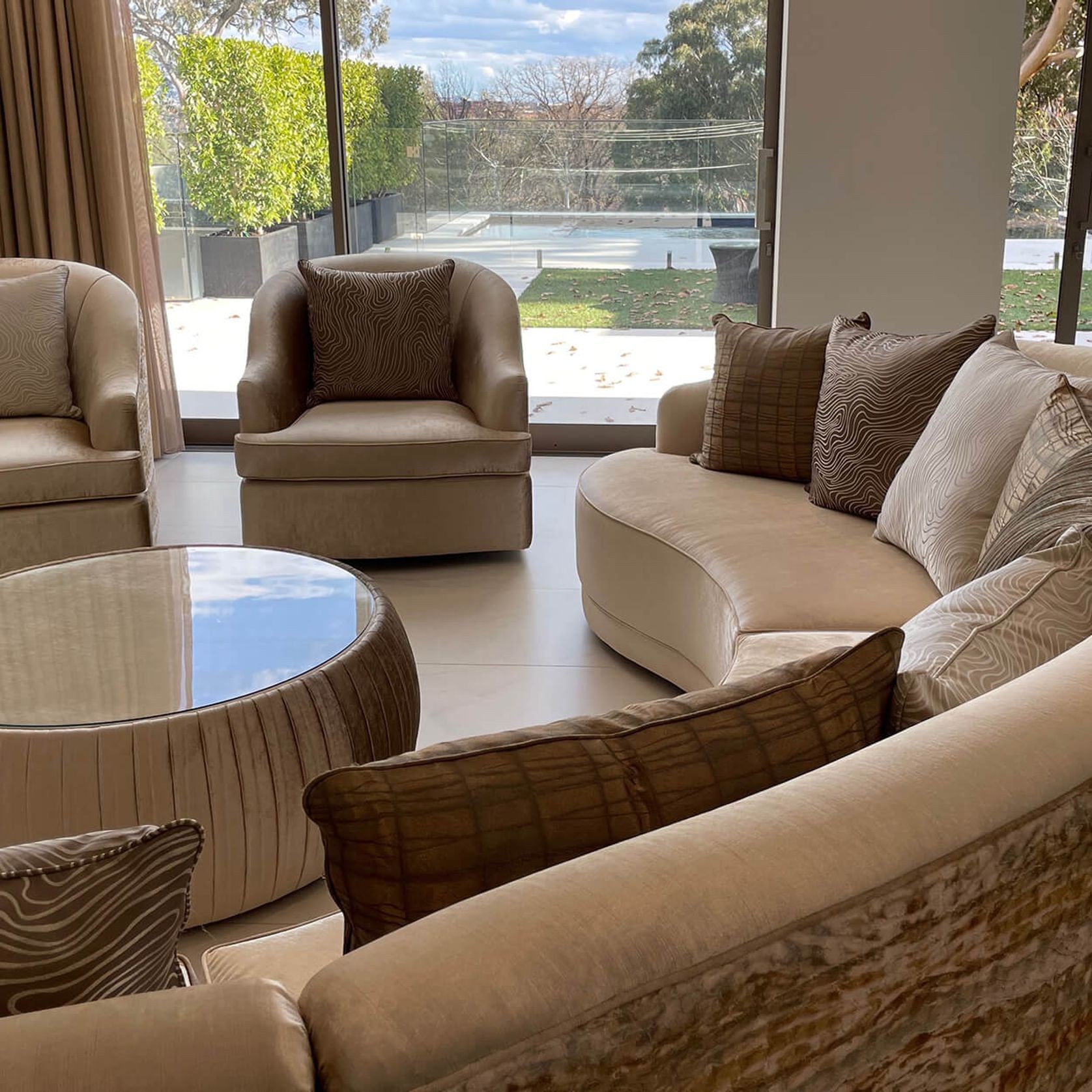Mid Century Modern Swivel Tub Chairs gallery detail image