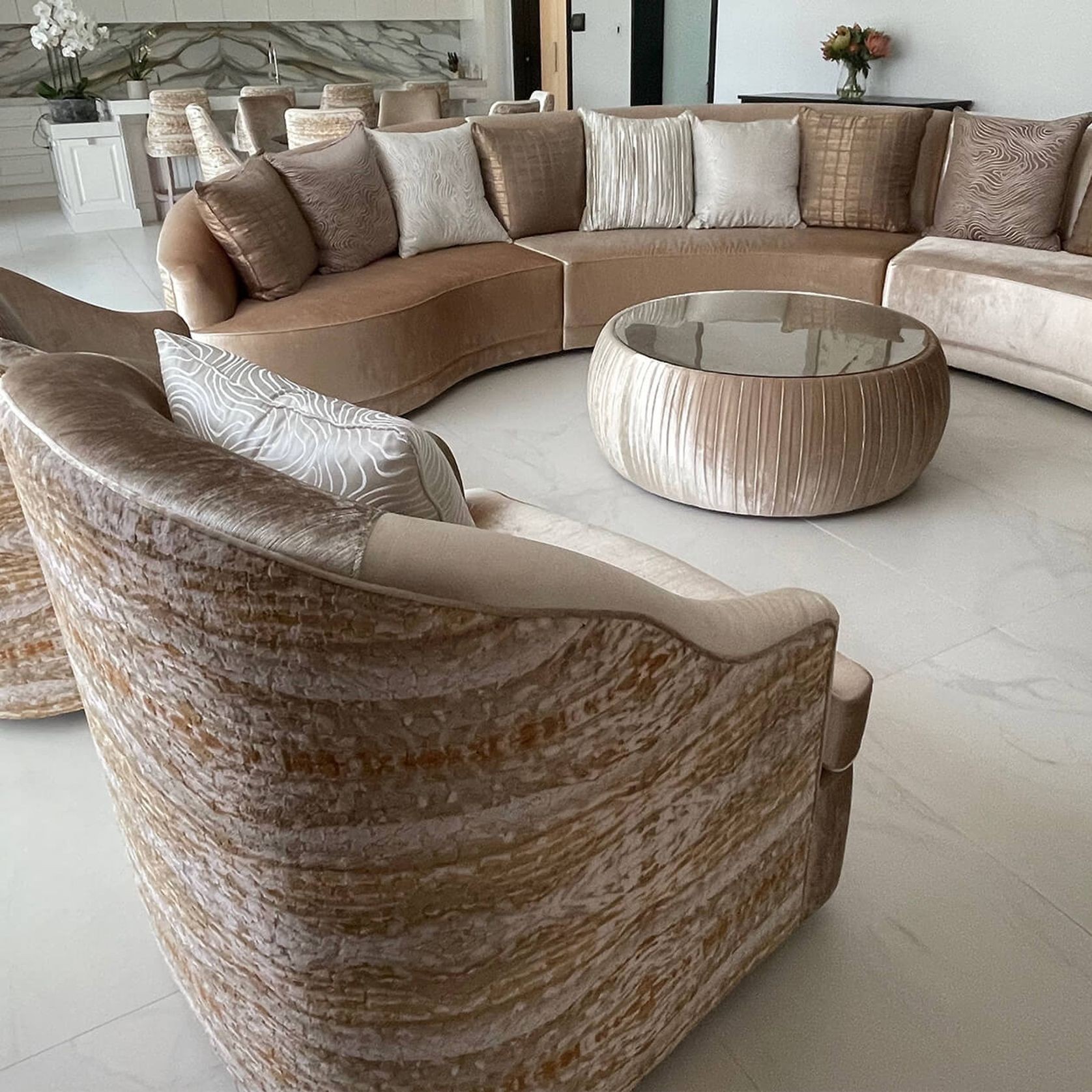 Mid Century Modern Swivel Tub Chairs gallery detail image