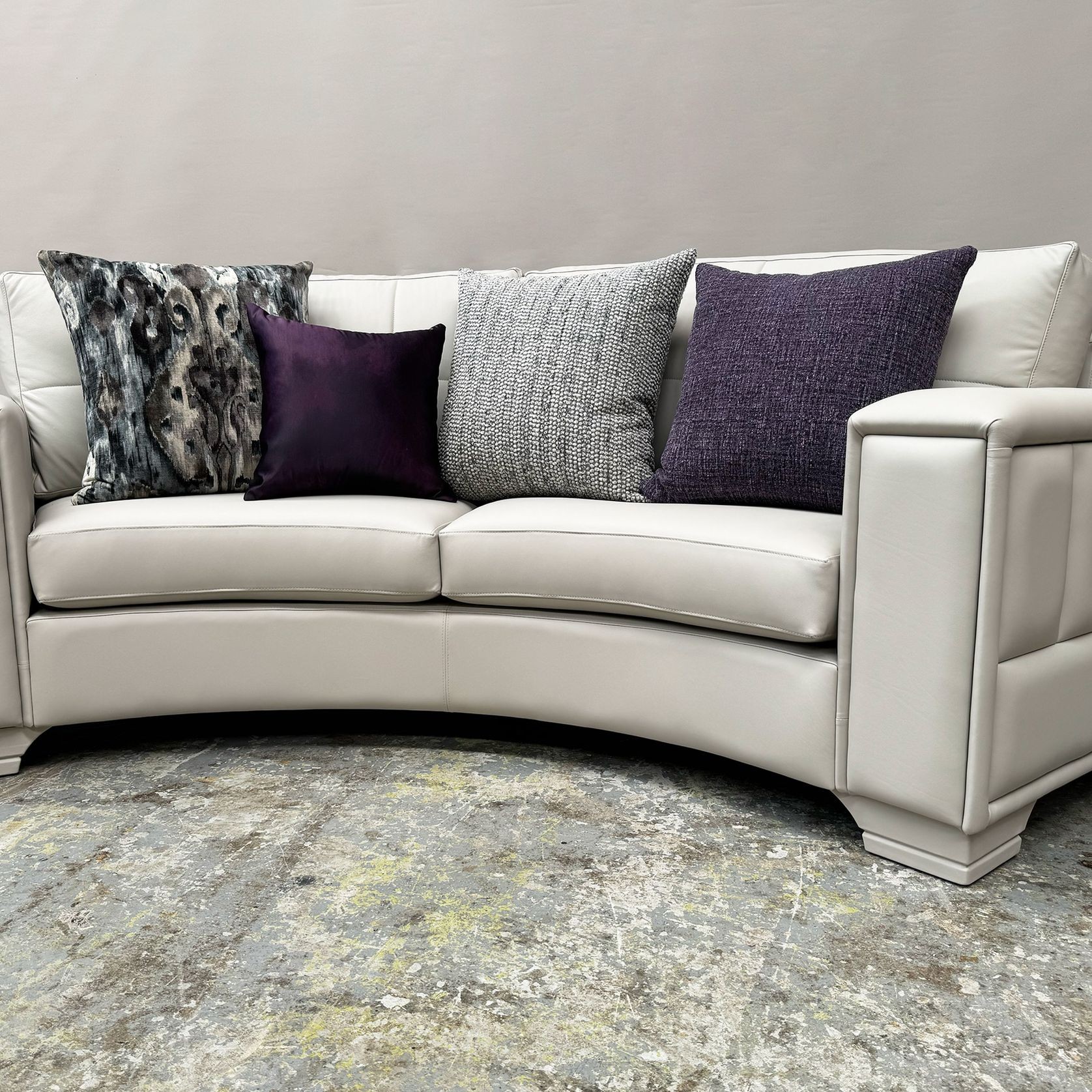 Modernist Curved Sofa gallery detail image