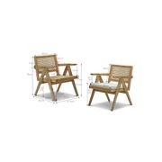 Mira Rattan Occasional Armchair | Natural gallery detail image