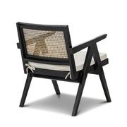 Mira Rattan Occasional Armchair | Black gallery detail image