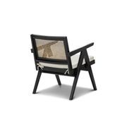 Mira Rattan Occasional Armchair | Black gallery detail image