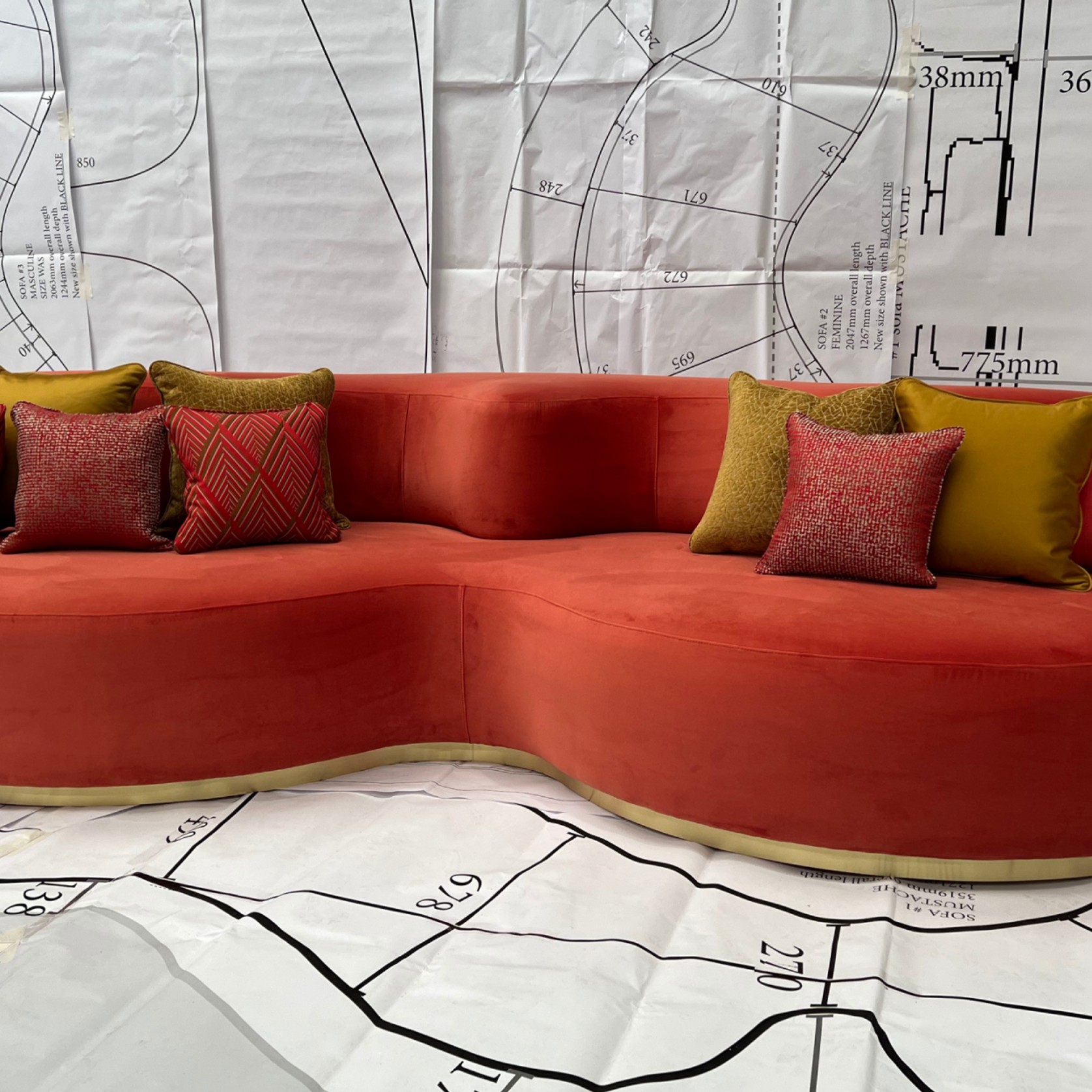 Cartier Mid Century Sofa gallery detail image