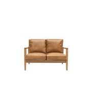 Reid Leather 2 Seater Sofa - Tan Leather gallery detail image