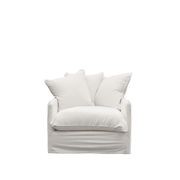 Lotus Slipcover Armchair - White gallery detail image