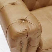 Stanhope Italian Leather Chesterfield - 4 Seat Camel gallery detail image