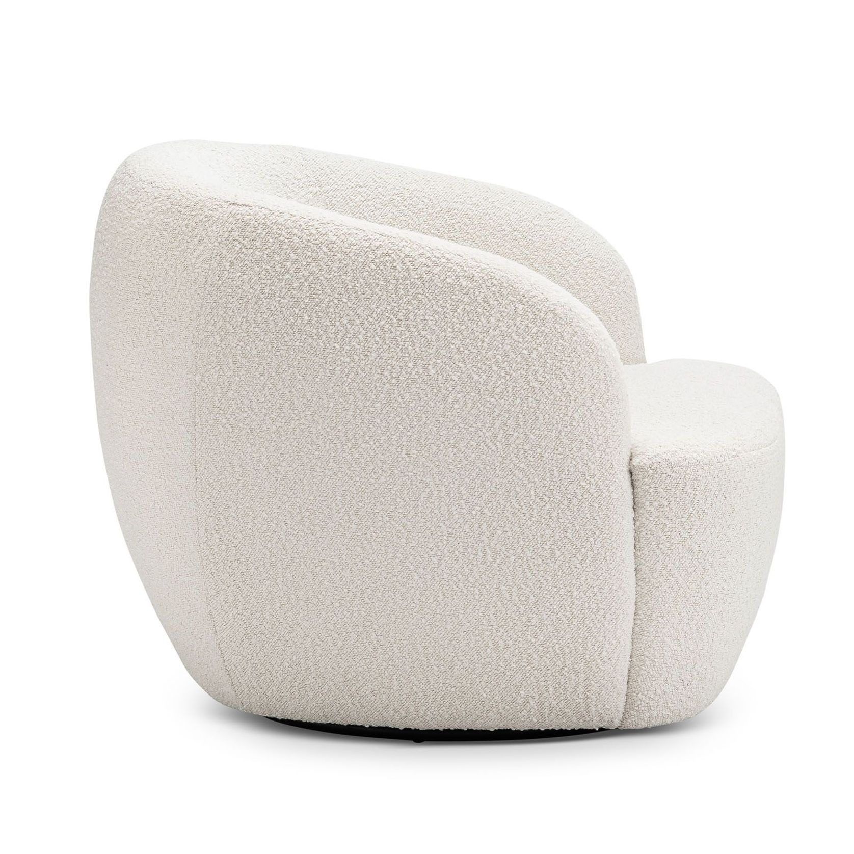 Cuddle Swivel Armchair | Cream Bouclé gallery detail image