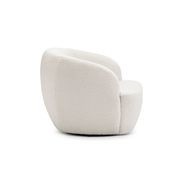 Cuddle Swivel Armchair | Cream Bouclé gallery detail image