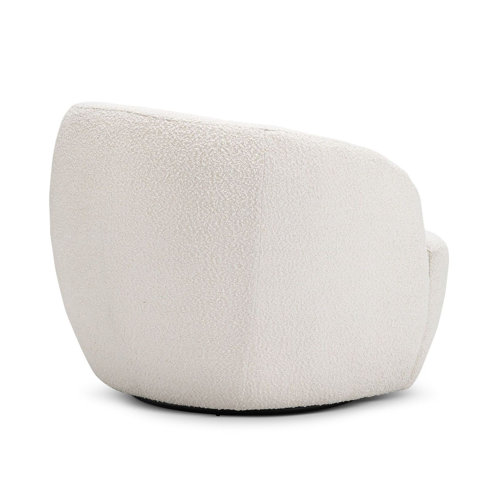 Cuddle Swivel Armchair | Cream Bouclé gallery detail image