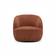 Cuddle Swivel Armchair | Rust Orange gallery detail image