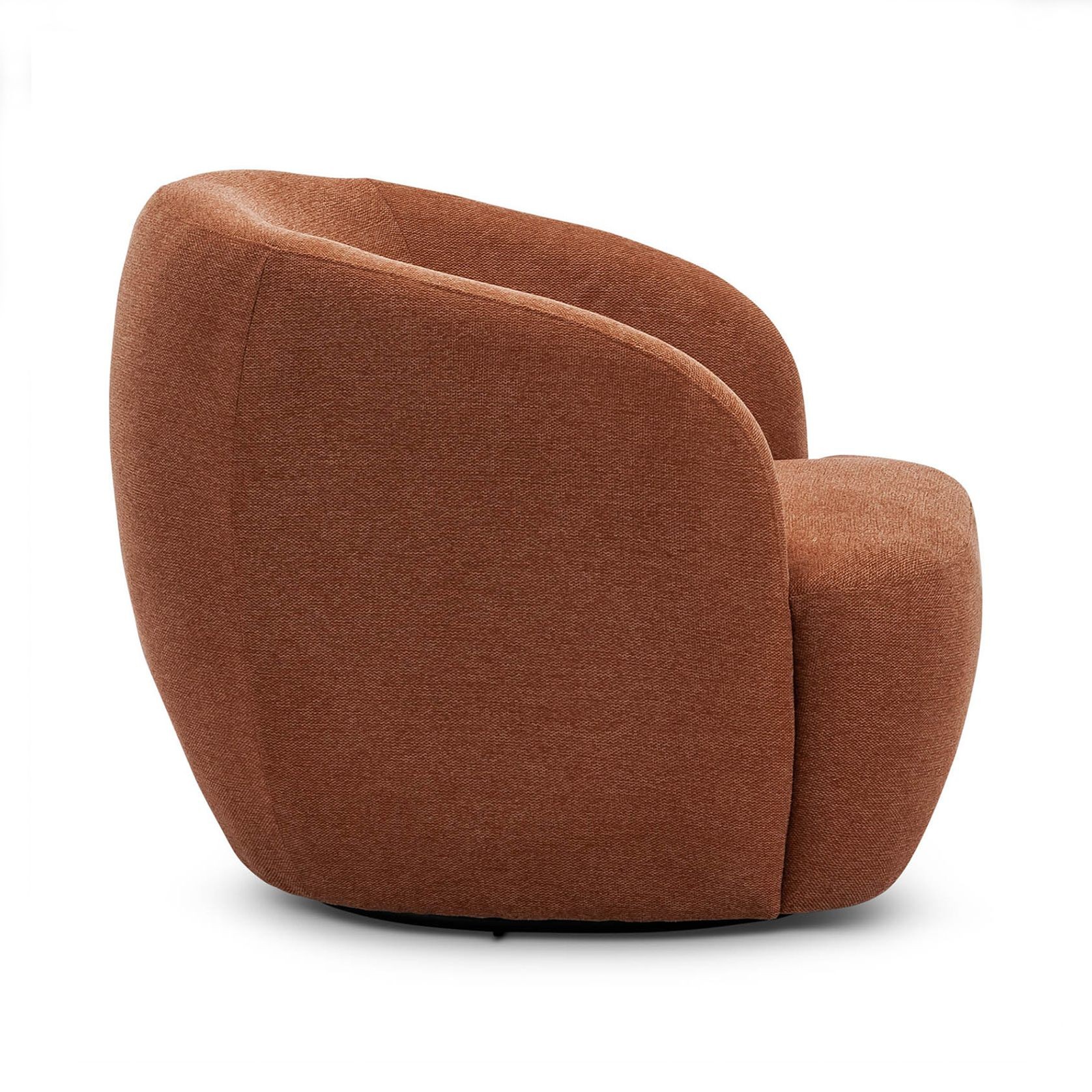 Cuddle Swivel Armchair | Rust Orange gallery detail image