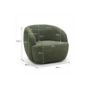 Cuddle Swivel Armchair | Moss Green gallery detail image