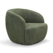 Cuddle Swivel Armchair | Moss Green gallery detail image