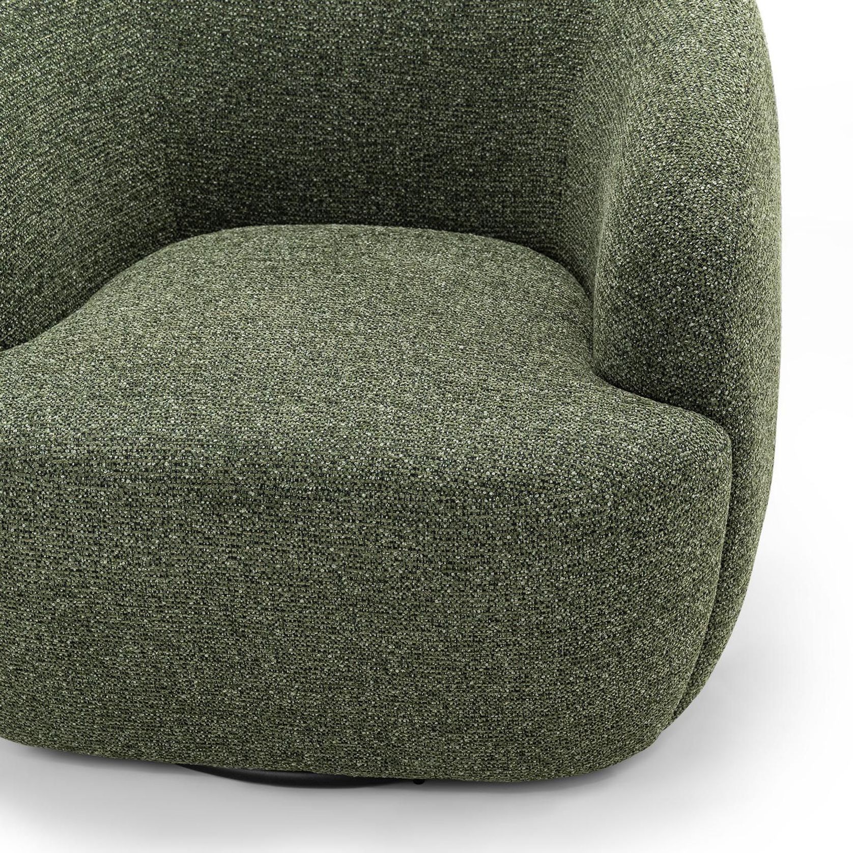 Cuddle Swivel Armchair | Moss Green gallery detail image