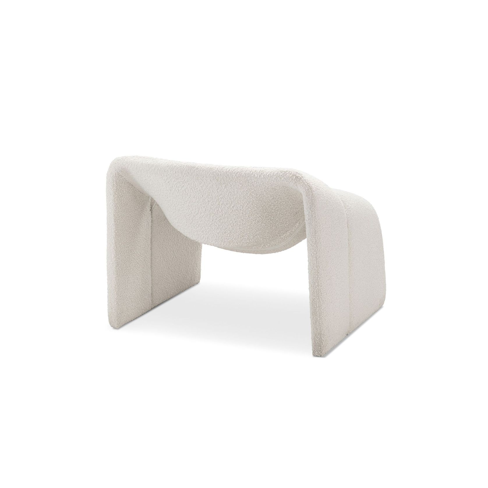 Wavee Groove Armchair | Cream Bouclé gallery detail image