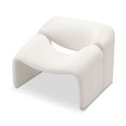 Wavee Groove Armchair | Cream Bouclé gallery detail image