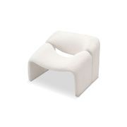 Wavee Groove Armchair | Cream Bouclé gallery detail image