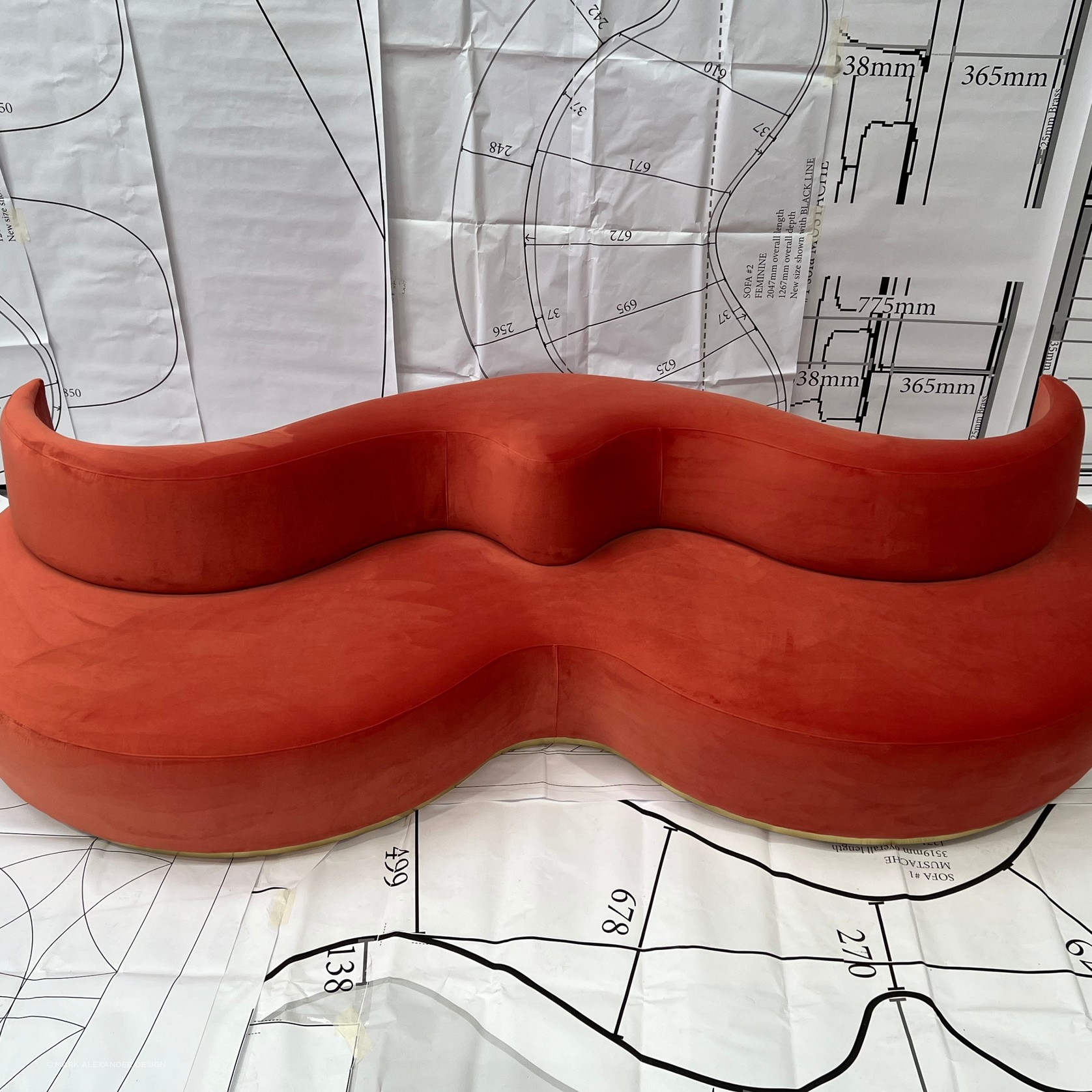 Cartier Mid Century Sofa gallery detail image
