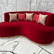 Mid Century Semi-Circle Sofa gallery detail image