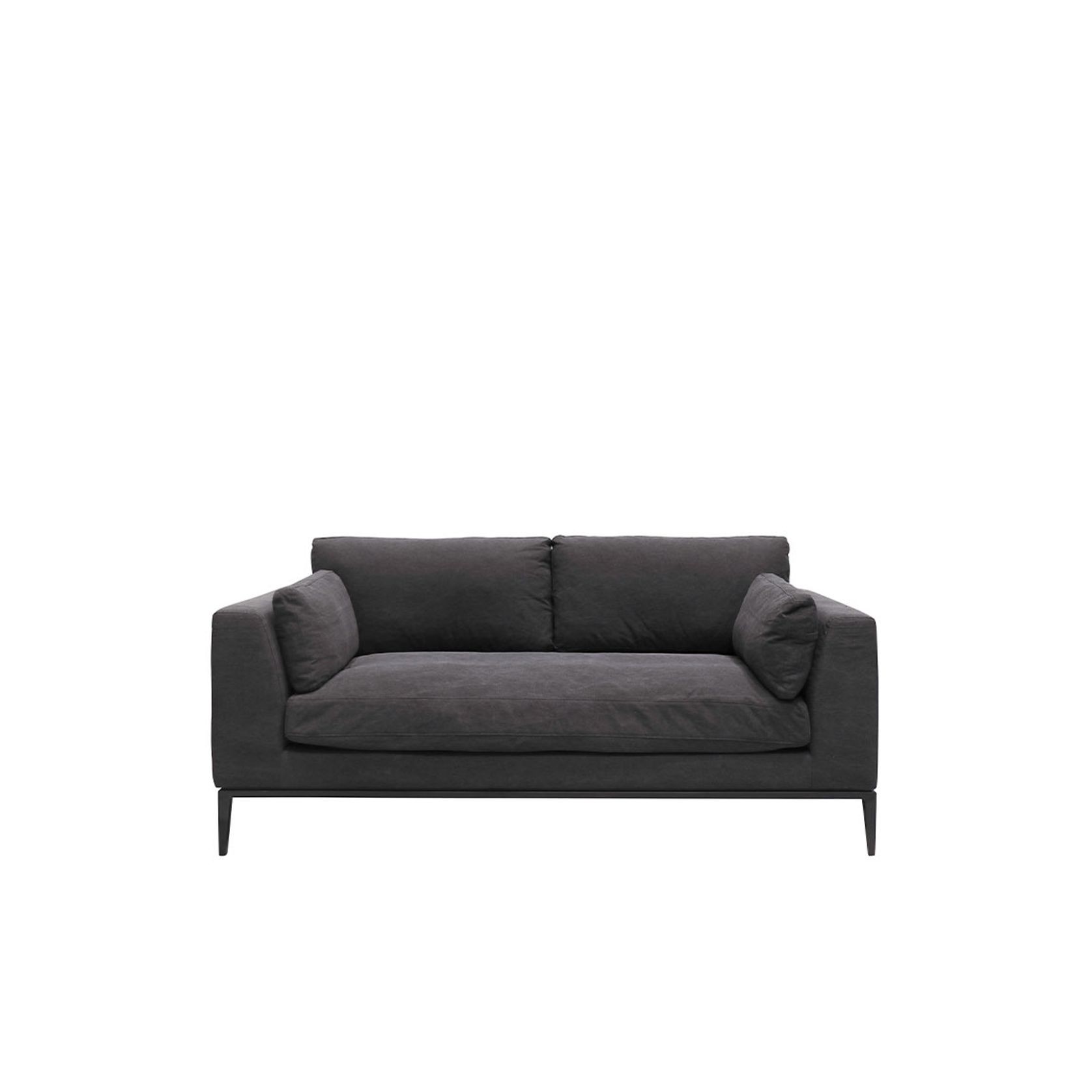 Tyson Sofa 2.5 Seater - Relaxed Black gallery detail image
