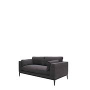 Tyson Sofa 2.5 Seater - Relaxed Black gallery detail image