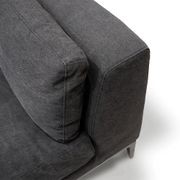 Tyson Sofa 3 Seater - Relaxed Black gallery detail image