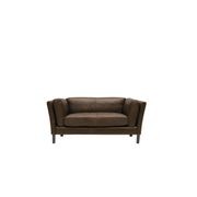 Modena Italian Leather 2 Seater Sofa - Nutmeg gallery detail image