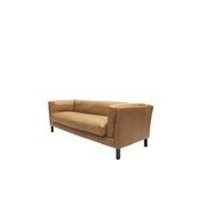Modena Italian Leather 3 Seater Sofa - Camel gallery detail image
