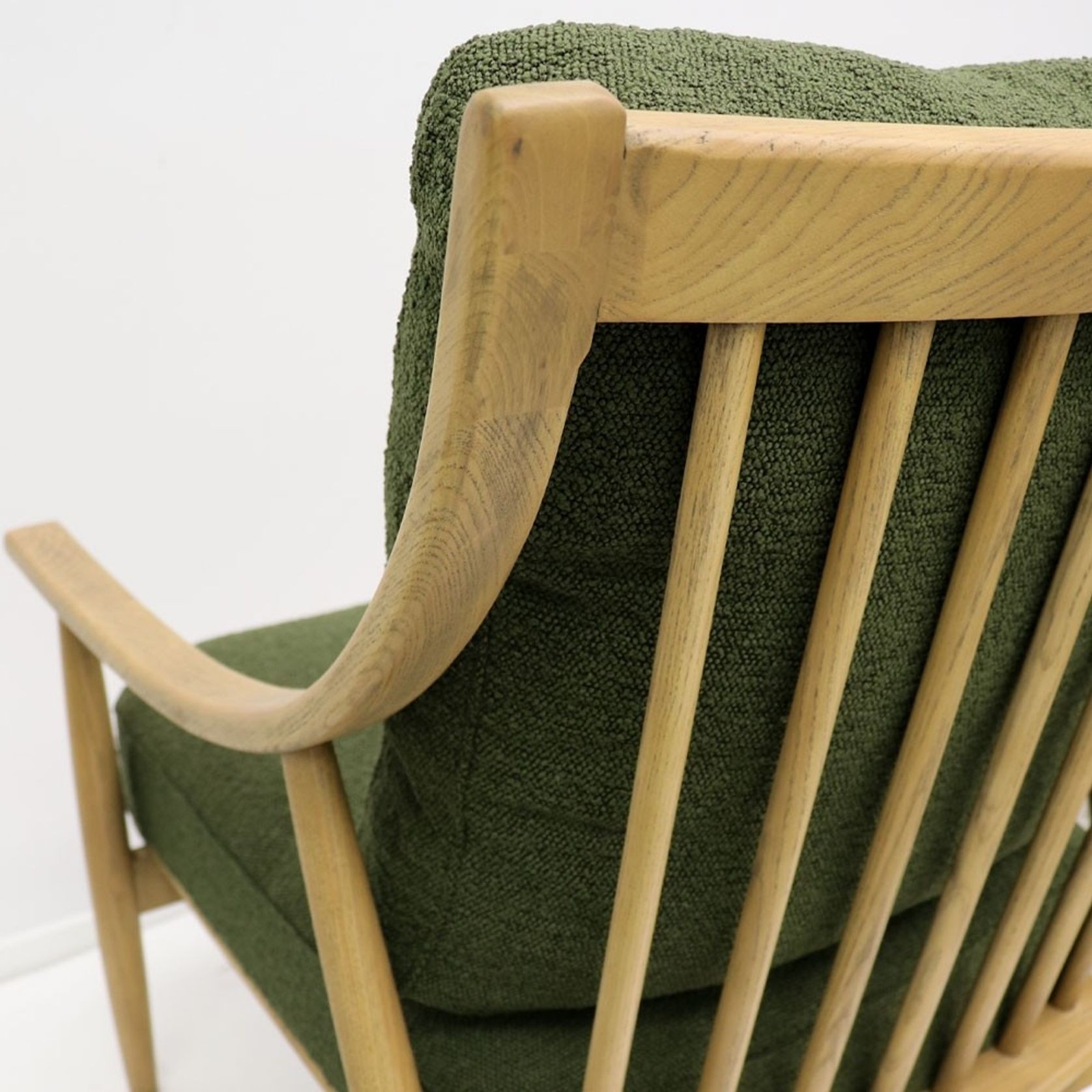 Greer Armchair | Olive Boucle gallery detail image