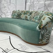 Mid Century Asymmetric Sofa gallery detail image