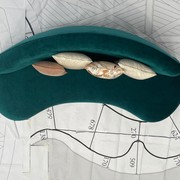 Contemporary Luxury Curved Sofa gallery detail image