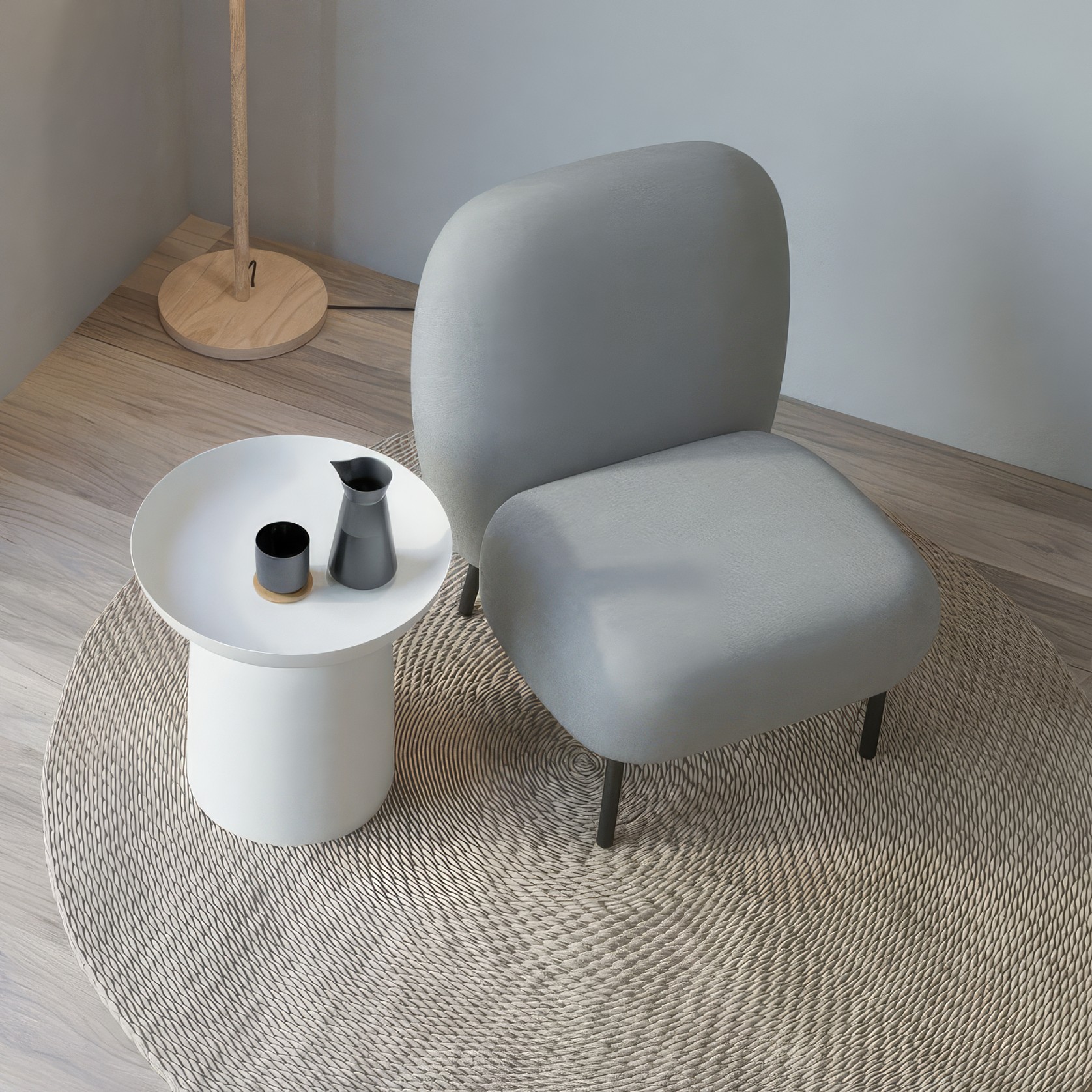Moulon Lounge Chair - Cloud Grey gallery detail image