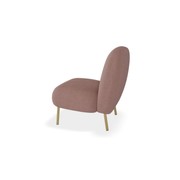 Moulon Lounge Chair - Blush Pink gallery detail image