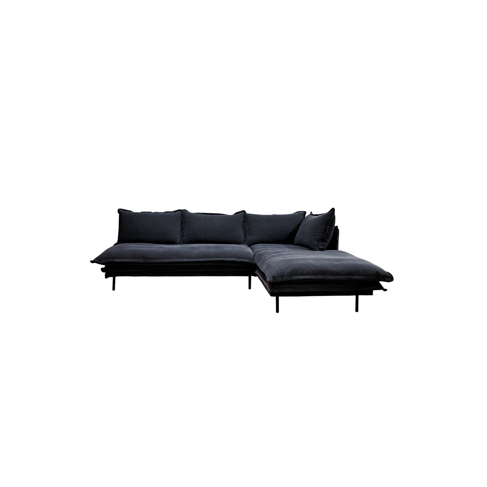 LOUIS Black Modular Sofa gallery detail image