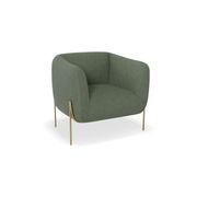 Belle Lounge Chair - Kelp Green - Matt Black Legs gallery detail image