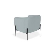 Belle Lounge Chair - Sky Blue - Brushed Matt Gold Legs gallery detail image