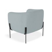 Belle Lounge Chair - Sky Blue -Brushed Matt Bronze Legs gallery detail image