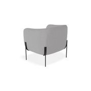 Belle Lounge Chair - Cloud Grey- Brushed Matt Gold Legs gallery detail image