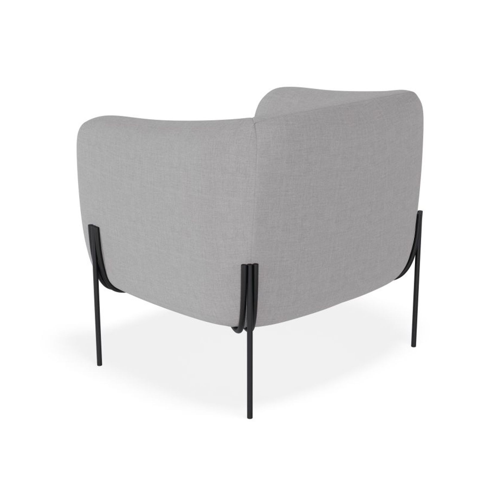 Belle Lounge Chair -Cloud Grey Brushed Matt Bronze Legs gallery detail image