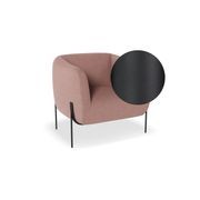 Belle Lounge Chair - Blush Pink -Brushed Matt Gold Legs gallery detail image