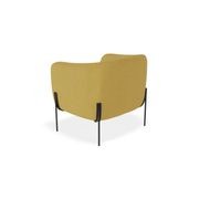 Belle Lounge Chair - Tuscan Yellow - Brushed Matt Bronze Legs gallery detail image