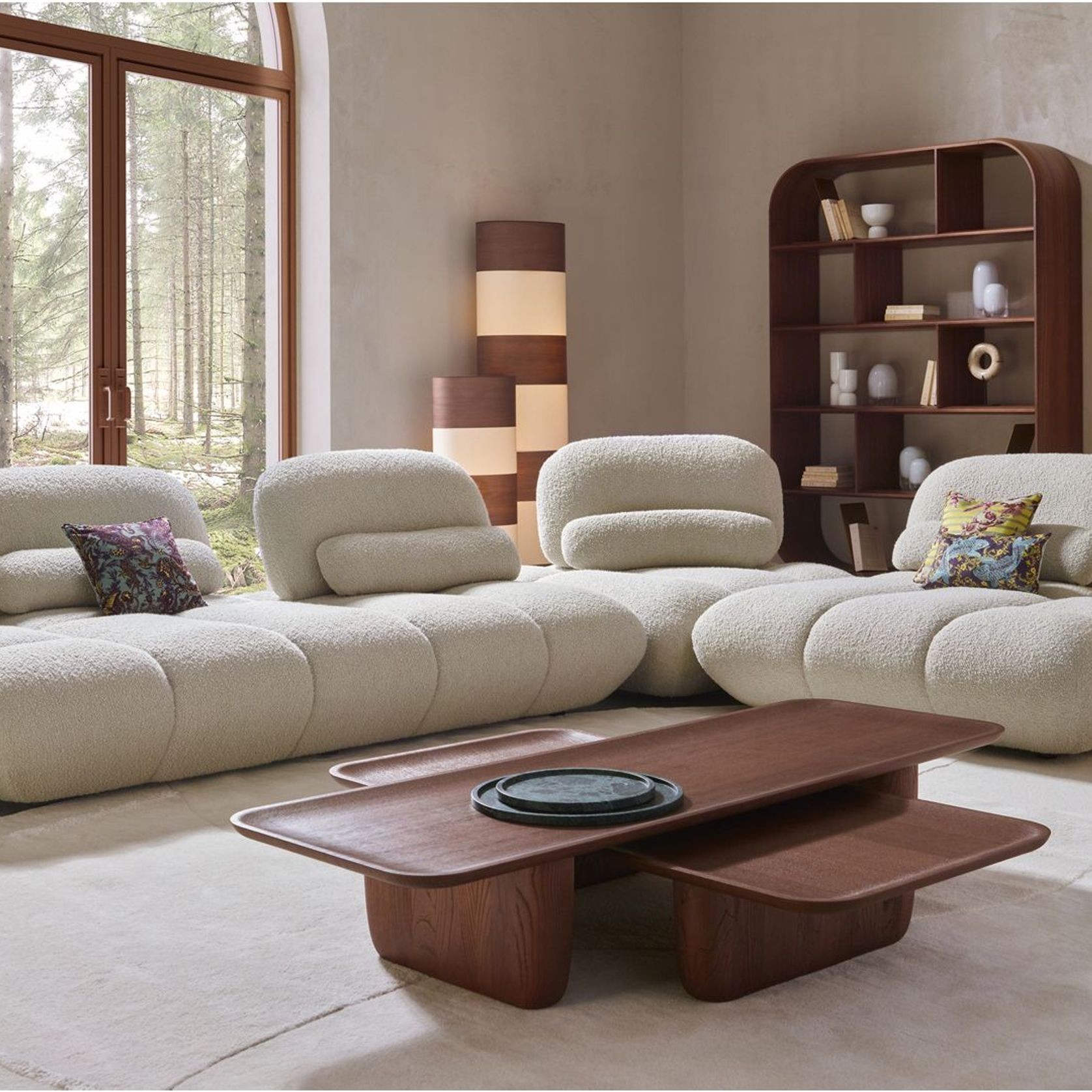 Script C-shaped modular sofa - right gallery detail image