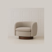 Charlie Swivel Chair- Beige Boucle gallery detail image