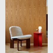 Chisel Lounge Chair Front Upholstered Walnut gallery detail image