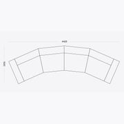 Curved Rufus Sofa gallery detail image