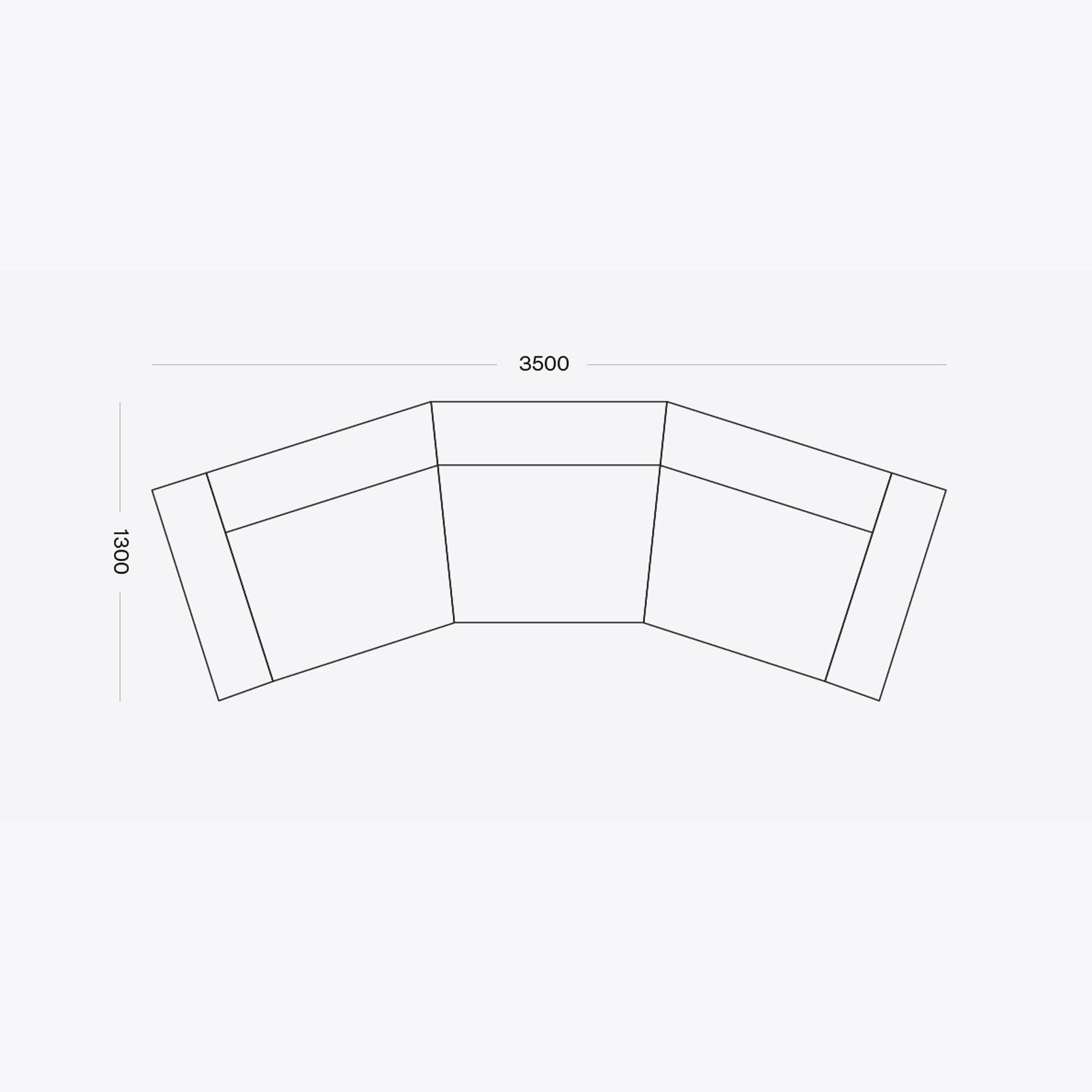 Curved Rufus Sofa gallery detail image