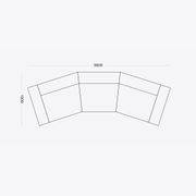 Curved Rufus Sofa gallery detail image