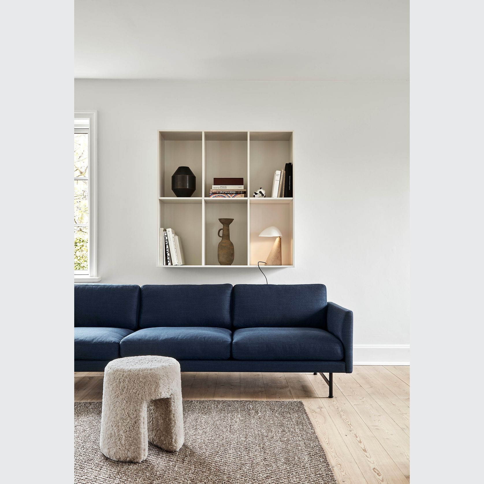 Calmo 3-seater Sofa 80 Metal by Fredericia gallery detail image