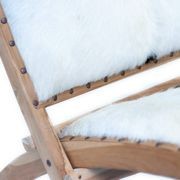 Rustico Teak & Leather Chair gallery detail image