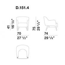 D.151.4 Armchair by Molteni&C gallery detail image